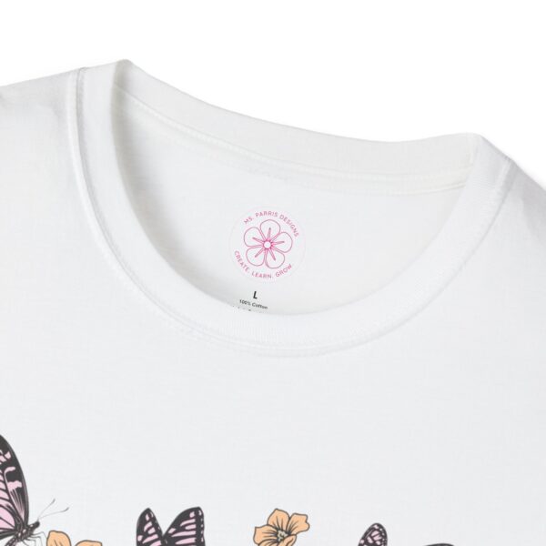 Evolve Butterfly Graphic Softstyle T-Shirt - Inspirational Tee for Nature Lovers - Image 7