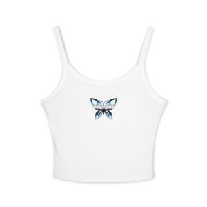 Evolve Butterfly Women's Spaghetti Strap Tank Top - Trendy Summer Wear