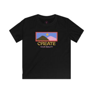 Kids 'Create Your Reality' Softstyle Tee - Inspirational Graphic T-Shirt for Young Creators