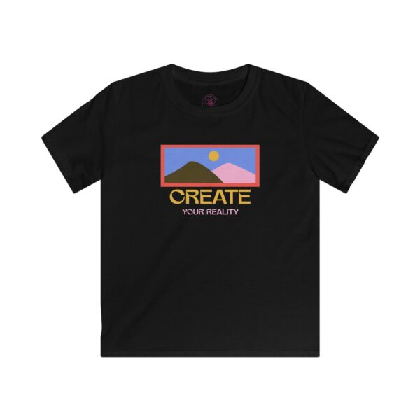 Kids 'Create Your Reality' Softstyle Tee - Inspirational Graphic T-Shirt for Young Creators