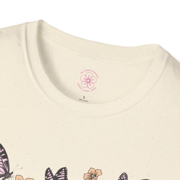 Evolve Butterfly Graphic Softstyle T-Shirt - Inspirational Tee for Nature Lovers - Image 3