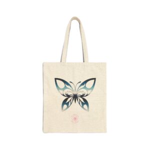 Eco-Friendly Butterfly Tote Bag - Stylish Reusable Cotton Canvas Carryall