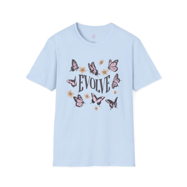 Evolve Butterfly Graphic Softstyle T-Shirt - Inspirational Tee for Nature Lovers - Image 13