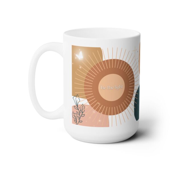 "Be the Light" Ceramic Mug 15oz - Image 2