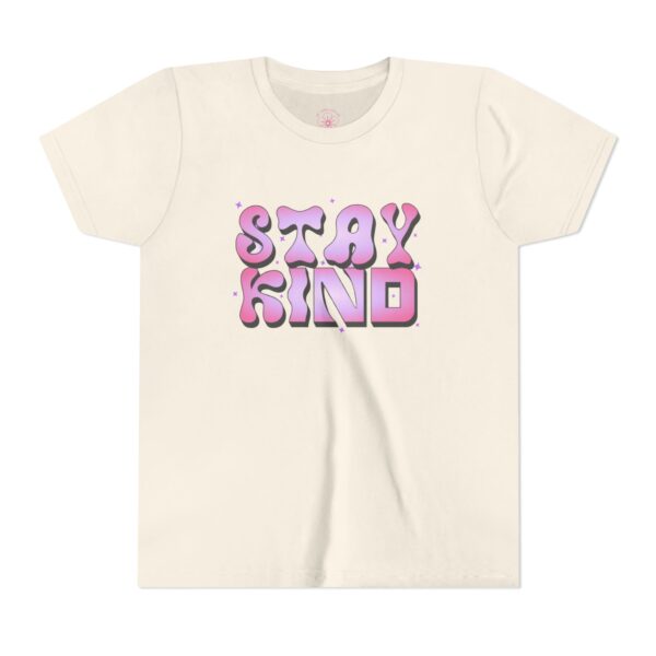 Stay Kind Youth Short Sleeve Tee - Positive Vibes T-Shirt for Kids - Image 9