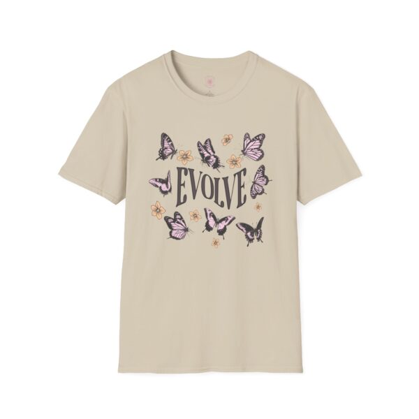 Evolve Butterfly Graphic Softstyle T-Shirt - Inspirational Tee for Nature Lovers - Image 9