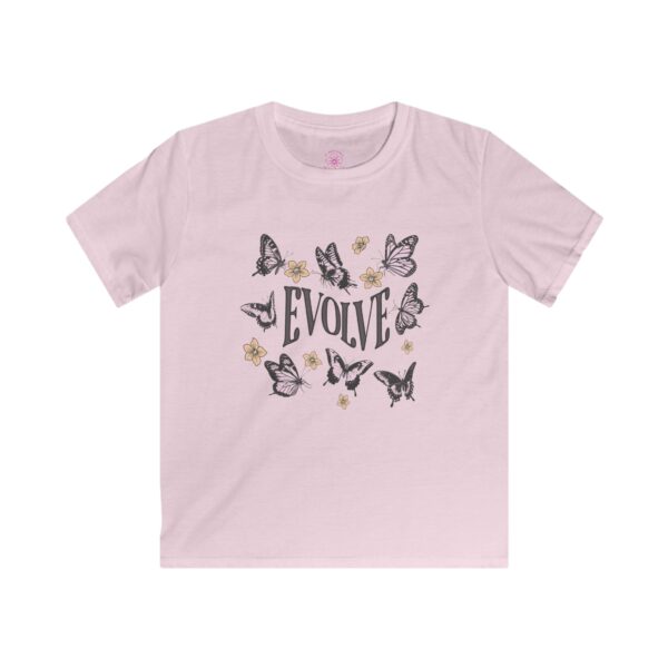 Kids Butterfly Evolve Tee - Inspirational Softstyle T-Shirt for Growing Minds - Image 7