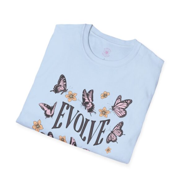 Evolve Butterfly Graphic Softstyle T-Shirt - Inspirational Tee for Nature Lovers - Image 16
