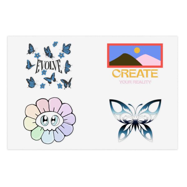 Evolve Butterfly Sticker Sheets - Inspirational Decor for Journals & Laptops - Image 5