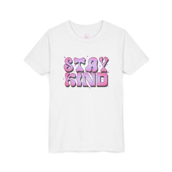 Stay Kind Youth Short Sleeve Tee - Positive Vibes T-Shirt for Kids - Image 3