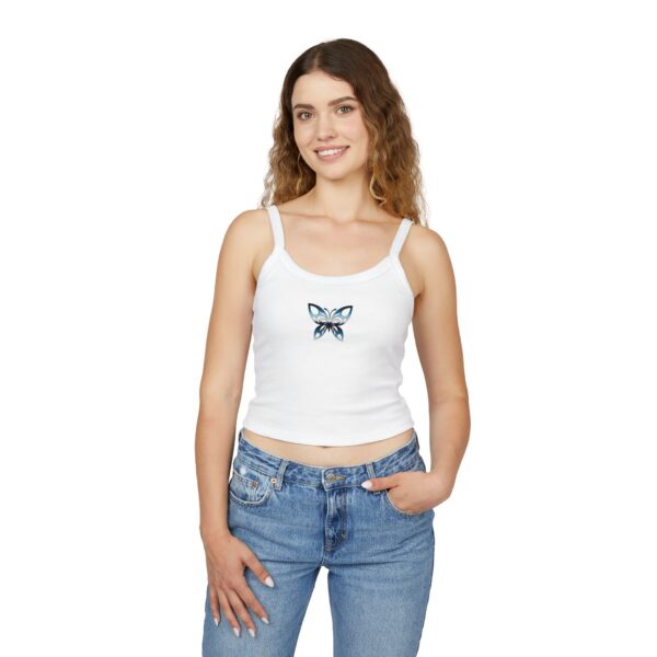 Evolve Butterfly Women's Spaghetti Strap Tank Top - Trendy Summer Wear - Image 3