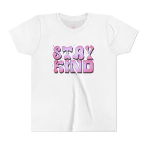 Stay Kind Youth Short Sleeve Tee - Positive Vibes T-Shirt for Kids